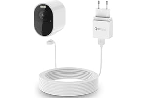 Arlo Ultra/Arlo Pro 3 BECEMURU Kabel do ładowania akumulatora z odpornym na warunki atmosferyczne kablem magnetycznym do Arlo Ultra/Ultra 2, Arlo Pro 3/Pro 4 (20ft/6m, 2 sztuki)
