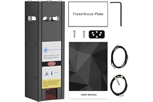 5500mW Optical Power Module Head, Compressed Spot Engraving Kit, TwoWin Engraving Machine Accessories DIY for CNC Engraving Machine 3018 Series / 2 Axis Engraving Machine