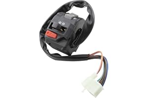 MangWany Interruttore di Avviamento del Faro del Motorino comando manubrio 7/8" 22 mm per Motociclo ATV 12V Segnale di Svolta di controllo