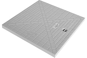 Jardibric - Couvercle de Regard de collecteur des eaux pluviales en polypropylène renforcé - Dimension Net du Couvercle: 38x 38cm - pour Les Regards de Dimension 40 x 40 cm - COR40