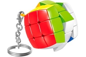 RECIÉNACIDOS Llavero Cubo Mágico 3x3, Rompecabezas Educativo para Niños y Adultos, Alivia el Estrés y Promueve la Relajación, Ideal para Entusiastas del Cubo de Velocidad