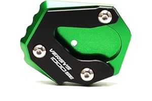 ZHNAOPXS Estensione Piede Pad Moto CNC Piede Cavalletto Laterale Supporto Estensione Cavalletto Pad Piastra Accessori Ingranditore per Kawasaki VERSYS 1000 SE 2019-2021 (Color : Green)