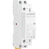 JOYELEC 2P Household AC Contactor,AC220V/230V,2NO,2Pole Two Normally Open,50/60HZ Modular Automatic Circuit Control,35mm Din