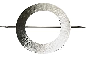 Gardinia Fermatenda Mars con Barretta, per Decorare e Raccogliere Tende e Tessuti, Dimensione Esterna Ø 14,5 cm, Metallo, Aspetto Acciaio Inox