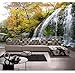 Produktbild Rureng Wandbild-Vintager Wandaufkleber Des Raumfotos Der Tapete 3D Kundenspezifisches Steinwasserfall-Foto, Das Fernsehhintergrundwand 3D Tapete Malt-280X200Cm