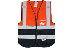 Salzmann Hi Vis Safety Vest | 5 Colours & 5 Sizes | Unisex High Visibility Reflective Vest | Made with 3M Reflective Material