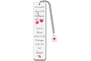 FCZIVA Marque-Page Meilleurs Amies Cadeaux D'anniversaire Pour Femmes Collègue Souvenir Motivation Noël Cadeaux Personnalisés Inspirants Thanksgiving Retiré Rappel Génial Bon Ami Toujours Amitié Spéciale
