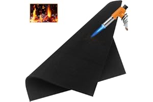 BEENNA Tappeto Ignifugo, 50x50 cm Sottofondo Ignifugo, Coperta per Saldatura, Resistente al Calore Fino a 1000°C, Ideale per la Protezione Antincendio e la Resistenza al Calore