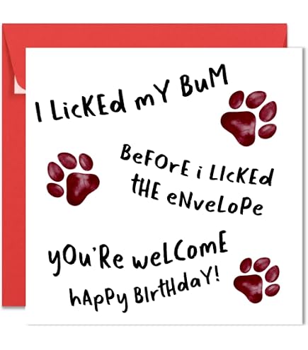 Buon Copleanno ee Cane Divertente Abacus Cards Biglietto Di