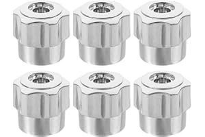 Veemoon 6Stücke Wasserhahngriff Aus Austauschgriff Für Bad Kompatibel Mit Handrad Eckventilen Langlebig Für Heiße Kalte Wasserhähne