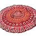 Produktbild BakeLIN Strandtuch Sommer Mandala Chiffon Runde Strandtücher Yoga Matte Wandbehang Decor Strandhandtuch 150cm (150cm, Rot)