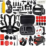Leknes 54 en 1 Kit d'accessoires Pour SJ4000 SJ5000 GoPro Hero 4 Hero 3+ Hero 3 Hero 2 1 de l'appareil photo numérique,trousse pour Sports De Plein Air Gopro Héros Nage Caméras Grimper En Aviron Le Surf Ski Sortie Vélo Du Camping Tout Autre Plongée Gopro 4 Paquet Kit Sports De Plein Air