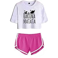 Crazy Prints Cropped Top and Shorts Pyjama Set for Women