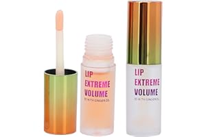 BRRNOO 2 Pièces Repulpeur de Lèvres Naturel, Maquillage Naturel Brillant à Lèvres Extraits de Plantes Sérum Repulpant pour les Lèvres Soin des Lèvres Kit de Sérum Repulpant pour les Lèvres Repulpant Jour et