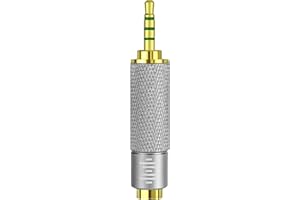 GEEKRIA 2.5mm Male to 3.5mm (1/8'') Female Headphones Plug Adapter, Conversion Audio Plug, Gold Plated Audio Adapter, 2.5mm Balanced Male to 3.5mm (1/8'') Balanced Female