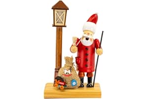 Kaladia - Figurka do kadzidełka z drewna - motyw: Święty Mikołaj - do świec kadzidłowych rozmiar M - wymiary: ok. 11 x 7 x 19 cm