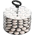 Next Future 5-Star Stainless Steel Mini Idli Plates set of 6 | Mini Idli Stand | Mini Idli Maker Stand with 108 Idli Kulis, High Polish with Rod Picker Handle (6 Plates)
