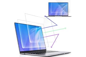 MAMOL 2 unidades de protección de pantalla para 16 pulgadas, 16:10, aspecto antiluz, azul, película protectora de pantalla premium para pantalla PC, antirreflejos, protector de pantalla para ordenador