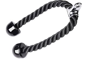 Kakbrt Corde de tirage de Triceps,Musculation Tricep,Corde Triceps des Sports Musculation des Triceps Nylon Poignées Antidérapantes de Dorsal, Biceps, Triceps, Gym ou Maison