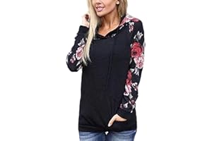ABYOVRT Mujer Sudadera con Capucha Manga Larga Jerséis Sueltos Sudadera con Estampado la Camiseta Otoño Invierno Mujer Chándal