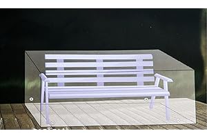 ‎BURI BURI Abdeckhaube für Gartenbänke anthrazit für 2-Sitzer Bank 130x60x80cm Möbelabdeckung Schutzhülle Schutzplane Gartenbank Bank abdecken Hülle Folie Plane Witterungsschutz Abdeckhaube