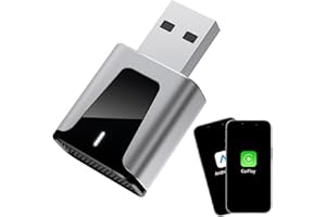 TILIBRA CarPlay sans Fil, Adaptateur Cle CarPlay Voiture, Android Auto sans Fil, USB/Type-C Plug & Play, Accessoire Voiture Bluetooth pour Apple iPhone iOS 10+ et Android 11+