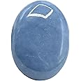 Angelite Crystal Palmstone - Natural Healing Crystals Gemstone Worry Stone