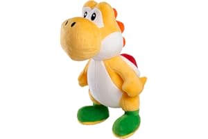 Simba Toys – Super Mario Yoshi Plüschfigur Gelb ca 20 cm, farbenfrohe Kuschelfigur zum Liebhaben, weich und kindgerecht, geeignet ab den ersten Lebensmonaten, Geschenk für Kids und Mario‑Fans