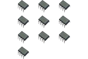 Bridgold 10pcs 6N138 138 6N High Speed Optocoupler, 100 kBd, Low Input Current, Photodiode Darlington Output，8-Pin.