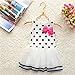 Kids Baby Girls Clothes Polka Dot Bow One-piece Dress Skirt Child Summer Dress