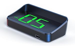 AMROOLOO 2024 New Listing M2 GPS Speedomer, Heads Up Display, Auto Speedometro digitale, Miles Speedometro digitale, gadget compatibili con tutti i veicoli