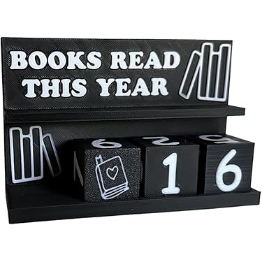 3D Buch-Lesezähler Würfel - Lesetracker Für Bücherregal, Dekorative Lese-Challenge