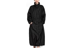 Ynport Crefreak Donna Impermeabile Giacca impermeabile Lungo impermeabile leggero Giacca da esterno traspirante Giacca a vento con cappuccio Poncho da esterno