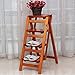 Produktbild Schritt Hocker Massivholz Regal Haushaltsleiter Klappleiter Regal Holzleiter Leiter Multifunktions Indoor Home Klettern Leiter (Farbe : 2)