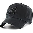 '47 Brand Detroit Tigers Clean Up Baseball Cap - Black On Black