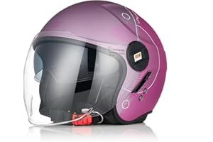 ORIGINE Casco Jet Moto Casco Aperto Scooter con Doppia Visiera Omologato ECE2206
