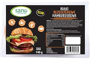 ‎YULKA Glutenfreie Hamburgerbrötchen (2 x70g) frei von Mais, Sojafrei und Weizenfrei, Laktosefrei, ohen Ei, Vegan