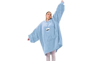 sigando Weiche Kuschel Pullover Oversized Hoodie Blanket Pulli Decke Pullover für Damen Herren