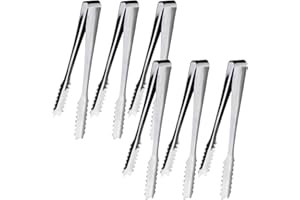 Redamancy 6 Stück Candy Bar Zubehör, Zuckerzange, Candy bar, Candybar Zubehör Set, Küchenzange, Eiszange, Servierzange, Süßigkeiten Zange, für Hochzeit Party Bar Büfett Grill Picknick