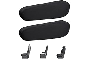 LONGHAO 2 pieces, car chair armrest cover, universal car armrest cover, car centre console cover, black car seat armrest cover, elastic car front seat armrest cover, car seat accessories