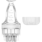 Hair Oil Applicator, Scalp Applicator with Massage Function, Hair Applicator with Dropper and Cleansing Brush, Transparent Ro
