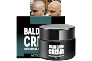 CHUNBIN 50G Bald Head Moisturiser for Men,Scalp Care Cream,Balds Cream,Moisturizing Nourishing and Scalp Care for Men,Natural Anti-Shine Effect for Bald Head Wearers,Hydrates & Protects,No Fragrance