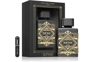 RESAES RESISTANT AND AESTHETIC Lattafa Al Oud - Oud for Glory EDP 100 ml, profumo arabo unisex a lunga durata, con nebulizzatore ricaricabile da 5 ml, fragranza in legno oud, noce moscata, zafferano e patchouli (Oud for for