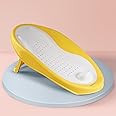 Baybee Newborn Dusa Bath tub Seat for Babies,Plastic Bath Chair with Anti Slip and Foldable Ergonomic Infants & Toddlers Baby Bather Shower Seater for Kids 0-12 Months (Yellow)
