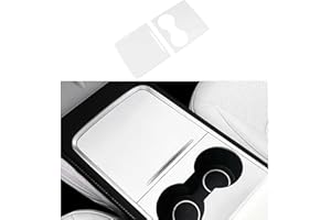 frani Center Console Wrap (White Edition) Designed for Tesla Model 3/Y 2021-2025,Tesla Center Console cover for Model 3/Y(Not for Model 3 Highland 2024-2025)