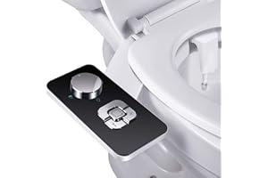 Samodra Pulvérisateur Bidet non électrique avec double buses rétractables autonettoyantes - Nettoyage avant et arrière - Bouton poussoir réglable pour eau froid