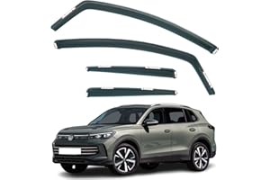 AIRFLUX Set Of 4 Wind and Rain Deflectors For VW TIGUAN 2024 2025 2026 Models. Tiguan MK3 Rain Guards, Tiguan Window Visors.