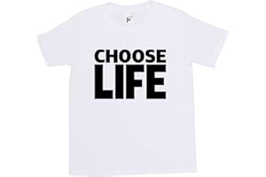 FANCY A SNUGGLE Choose Life Wham Retro 80s Fancy Dress Kids Boy Girl Cotton Short Sleeve T-Shirt Sizes 1 Year Old - 14 Year Old