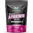 Nutrality Apigenin with Chamomile Extract Supplement 100mg | Sleep, Prostate & Glucose Metabolism Support | Time Health & GABA Supplements | Vegan, Gluten-Free | 60 Capsules
