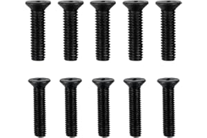 HPLIVE Viti di fissaggio per adattatore per mandrino per trapano, 10 pezzi, filettatura sinistra M5/M6, lunghezza 22 mm